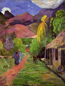 Street of Tahiti by Paul Gauguin